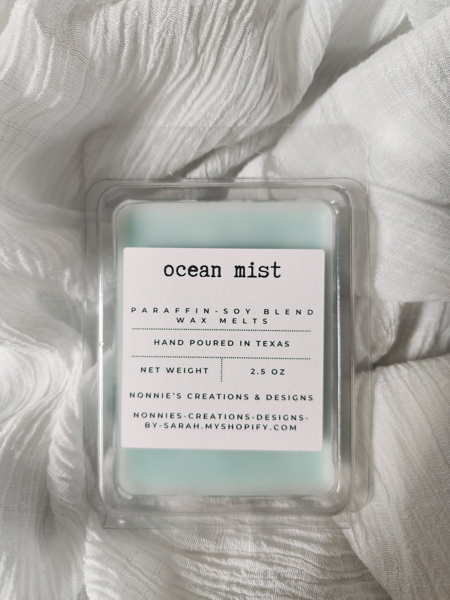 Fresh & Clean Scent Wax Melt Clam Shell
