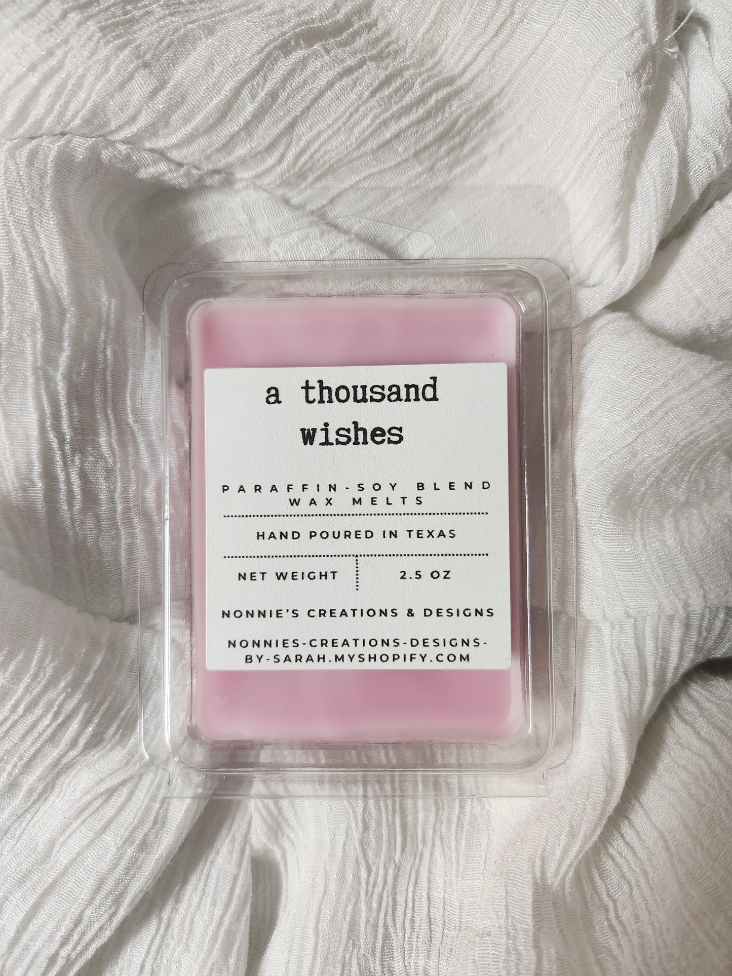 Spring, Summer, Fruity, & Floral Scent Wax Melt Clam Shell