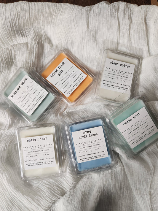 Fresh & Clean Scent Wax Melt Clam Shell