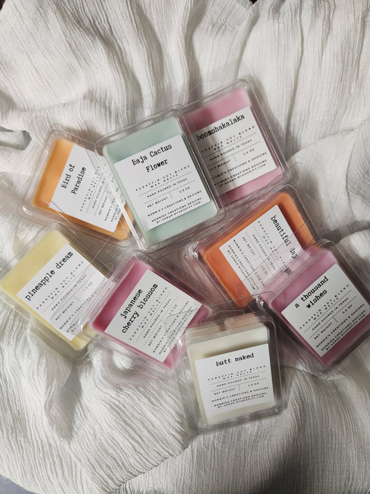 Spring, Summer, Fruity, & Floral Scent Wax Melt Clam Shell