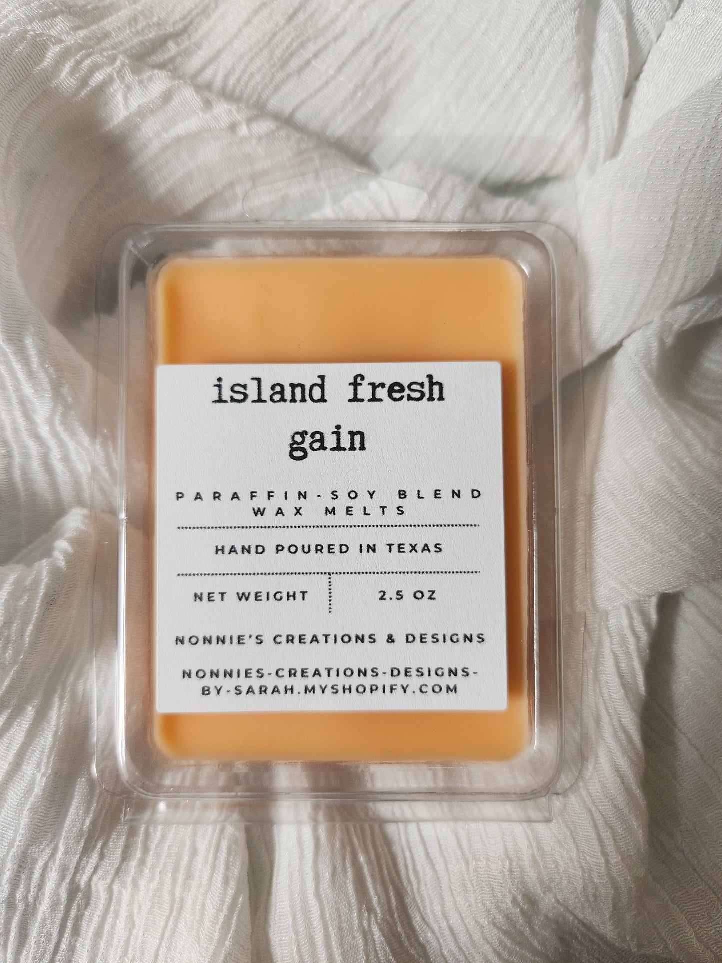 Fresh & Clean Scent Wax Melt Clam Shell